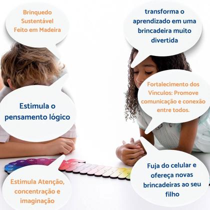 Imagem de Brinquedo Infantil Educativo Quebra Cabeça Alfabetização Jogo Presente Criança 3 4 5 Anos Menino Menina Autismo Autista TEA