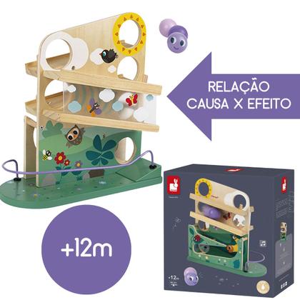 Imagem de Brinquedo Infantil Educativo Rola Bolas Centopeia 3 Bolinhas