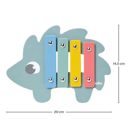 Imagem de Brinquedo Infantil Educativo Xilofone Cloudy 12 Meses Notas Musicais Coloridas Buba