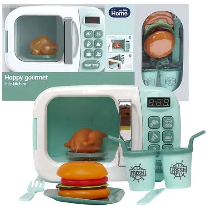 Imagem de Brinquedo Infantil Eletrodomésticos de Cozinha C/ Luz e Som e Acessórios - Castela