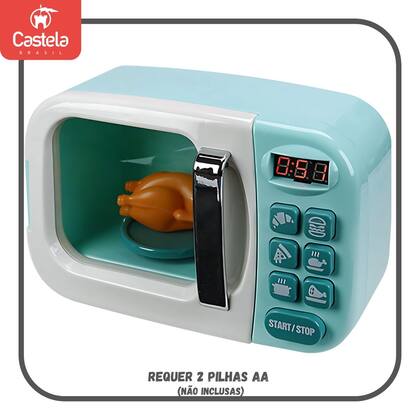 Imagem de Brinquedo Infantil Eletrodomésticos de Cozinha C/ Luz e Som e Acessórios - Castela