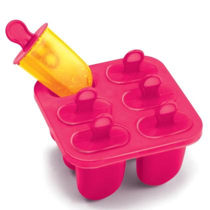 Imagem de Brinquedo Infantil Geladeira Branca e Rosa - Magic Toys