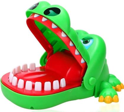 Imagem de Brinquedo Infantil Jogo Do Crocodilo Morde Dedo Desafio Dentista