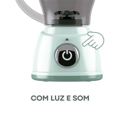 Imagem de Brinquedo Infantil Liquidificador Mini Cozinha com Luz Som Interativo Cor Verde e Branco - Fenix Brinquedos LKC-988