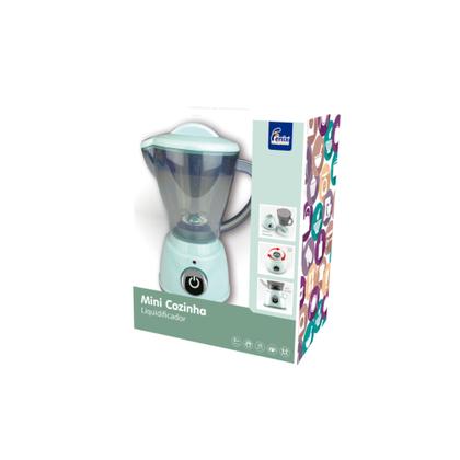 Imagem de Brinquedo Infantil Liquidificador Mini Cozinha com Luz Som Interativo Cor Verde e Branco - Fenix Brinquedos LKC-988