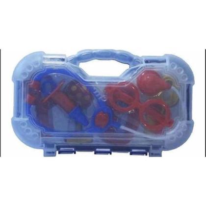 Imagem de Brinquedo infantil Maleta Kit Medico Brinquedo Doutor Cor Azul Crianças Diversão - Paki toys