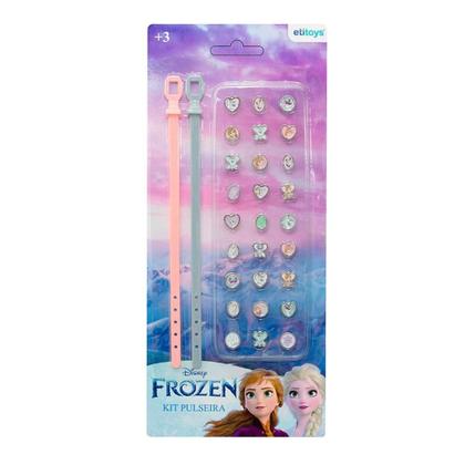 Imagem de Brinquedo Infantil Menina Kit Pulseira Disney Frozen 29 Pç