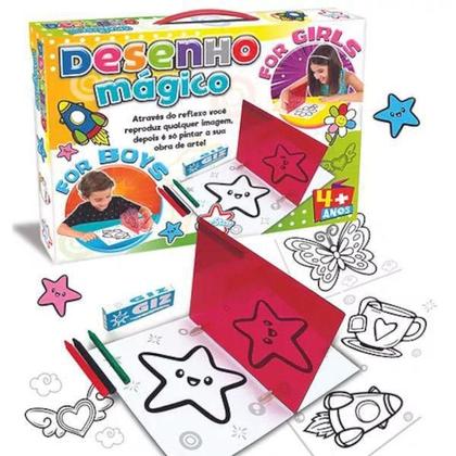 Imagem de Brinquedo Infantil Mesinha Rosa para Meninas com Desenhos