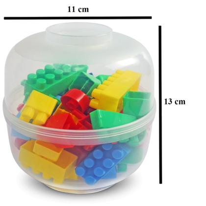 Imagem de Brinquedo Infantil Monta Monta Educativo Cofre 96 Peças