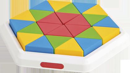 Imagem de Brinquedo Infantil Mosaico Triangular Poliplac Equilátero Didáticas