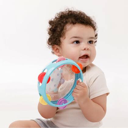 Imagem de Brinquedo Infantil Musical Meu Primeiro Pandeiro Colorido