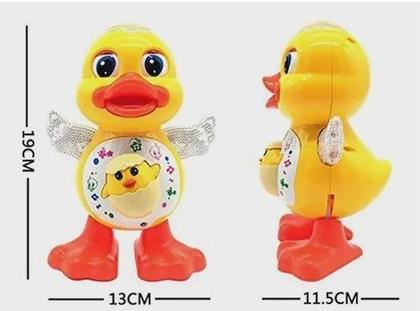 Imagem de Brinquedo Infantil Musical Pato Dançante Mexe Anda Com Luz Colorida