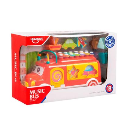 Imagem de Brinquedo Infantil Ônibus Interativo Xilofone Didático