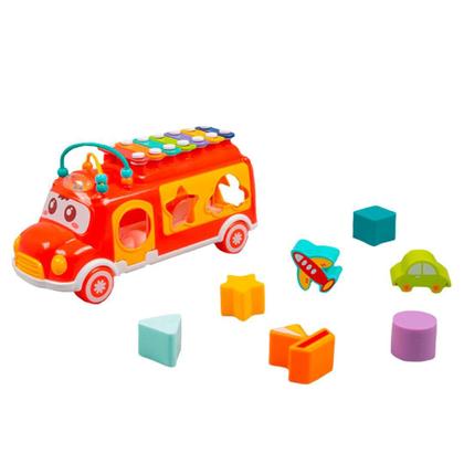 Imagem de Brinquedo Infantil Ônibus Interativo Xilofone Didático