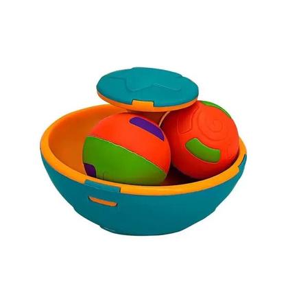Imagem de Brinquedo Infantil Pião Gira Ball Chocalho para Bebê didático - JP BRINK