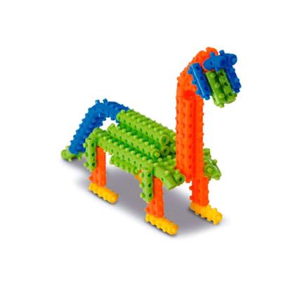 Imagem de Brinquedo Infantil Pinos Mágicos 100 Peças Coloridas para Construir e Criar Elka - 483