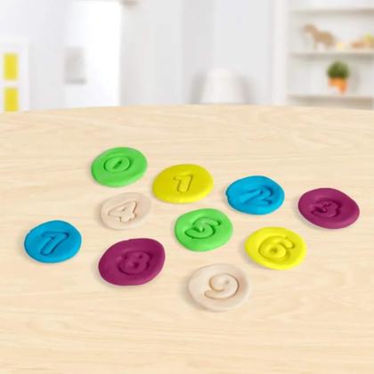 Imagem de Brinquedo Infantil Play-Doh Kit Inicial de Números com Acessórios e 6 Potes Hasbro - 18487