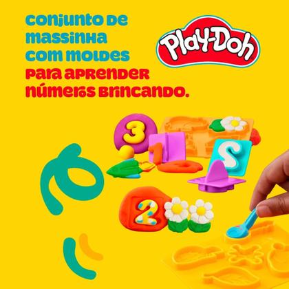 Imagem de Brinquedo Infantil Play-Doh Kit Inicial de Números com Acessórios e 6 Potes Hasbro - 18487