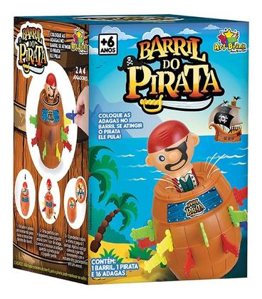Imagem de Brinquedo Infantil Pula Barril Pirata Espada Adaga Grande