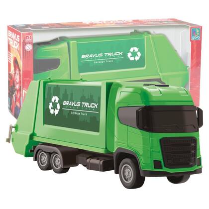 Imagem de Brinquedo Infantil Reciclagem Caminhão Coletor de Lixo - Gava Toys