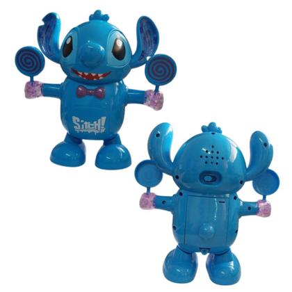 Imagem de Brinquedo infantil Robô Dançarino com Luz e Som divertido Stitch