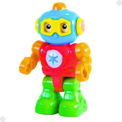 Imagem de Brinquedo Infantil Robozinho eletrônico com Luz e sons FBB851 Fenix