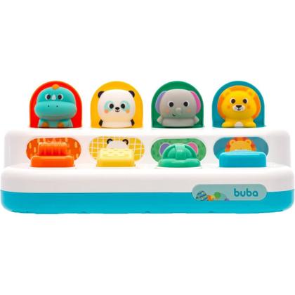 Imagem de Brinquedo Infantil Sensorial Buba Zoo 4 botões Interativos