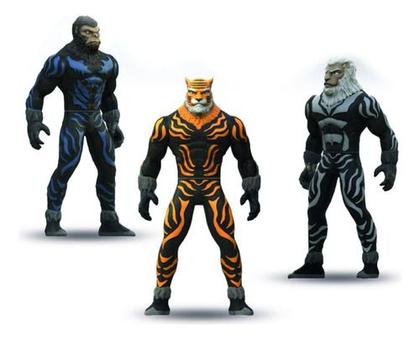 Imagem de Brinquedo Infantil Super Herói Animal War Colecionável Com Acessórios Presente Infantil Criança