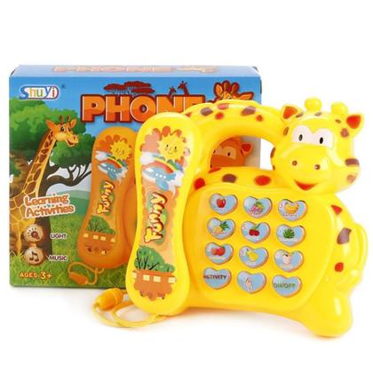 Imagem de Brinquedo Infantil Telefone Musical Sons Luzes Criança Bebe