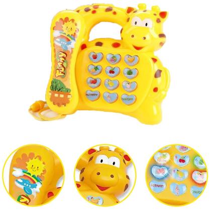 Imagem de Brinquedo Infantil Telefone Musical Sons Luzes Criança Bebe