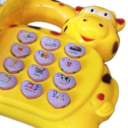 Imagem de Brinquedo Infantil Telefone Musical Sons Luzes Criança Bebe