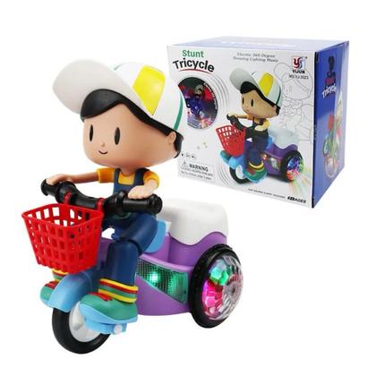 Imagem de Brinquedo Infantil Triciclo Empina e Gira em 360 Muita Diversão Boneco e Boneca OFERTA!