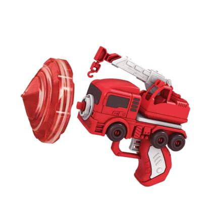 Imagem de Brinquedo Infantil Truck Giro Pião Bombeiro com 6 Peças Braskit - 2002