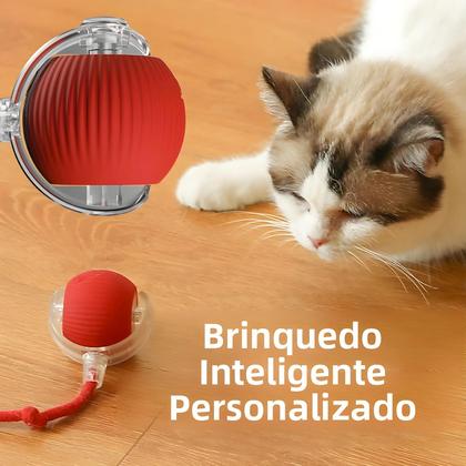 Imagem de Brinquedo Interativo Automático Para Gatos Com Bola Recarregável, Rato Elétrico Rolante Com Cauda