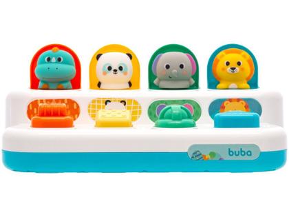 Imagem de Brinquedo Interativo Bubazoo Animalzinhos Coloridos Pop Up 17876 - Buba