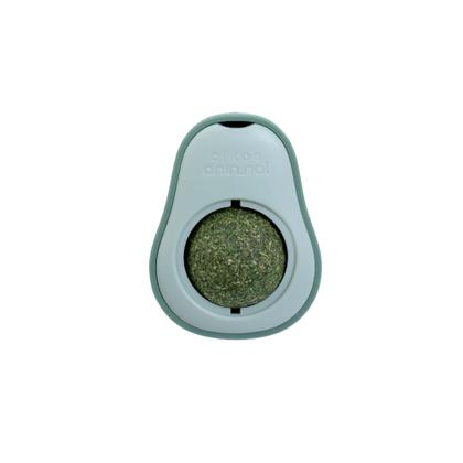 Imagem de Brinquedo interativo com catnip em formato de abacate para gatos pet - Oikos Animal