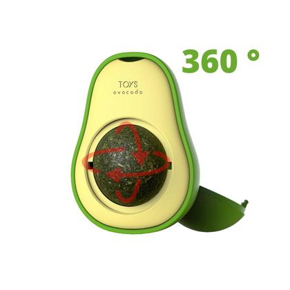 Imagem de Brinquedo Interativo De Gato Bola Catnip Abacate Com Adesivo