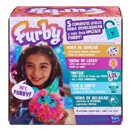 Imagem de Brinquedo interativo furby coral 15 acessórios com som fashion original hasbro