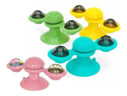 Brinquedo Interativo Giratório P/ Gato Bolinha Catnip Pisca - LAMIZA Imagem de Brinquedo Interativo Giratório P/ Gato Bolinha Catnip Pisca