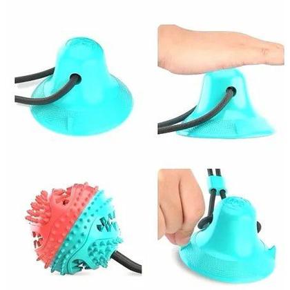 Imagem de Brinquedo Interativo Gruda No Chão Ventosa Puxar Morder Pets