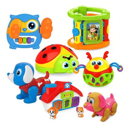 Imagem de Brinquedo Interativo Infantil Diversos Modelos Corujinha Joaninha Casinha Chocalho Cachorro