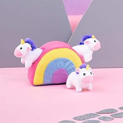 Imagem de Brinquedo interativo para cães ZippyPaws Burrow Unicorns in Rainbow