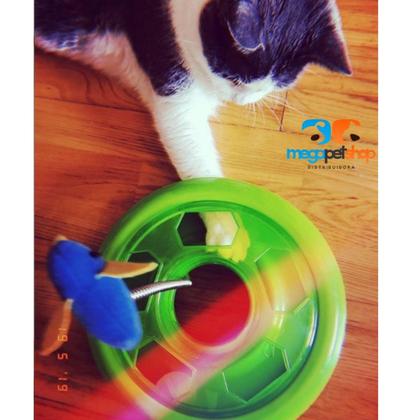 Imagem de Brinquedo Interativo para Gato Caçador c/ CATNIP Brinde 1 Bola Pawise