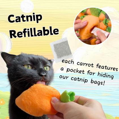 Imagem de Brinquedo Interativo para Gatos CECE PAW - Cenoura com Catnip e Pena (12 Unidades)