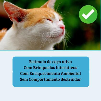 Imagem de Brinquedo Interativo Peixe Elétrico Para Gatos Usb Cat Nip