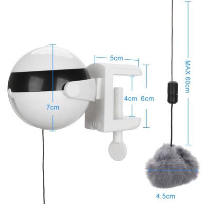 Brinquedo Interativo Pêndulo Ioiô Elétrico Gato Pet Branco - C3B Imagem de Brinquedo Interativo Pêndulo Ioiô Elétrico Gato Pet Branco