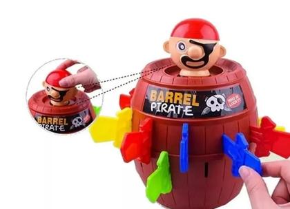 Imagem de Brinquedo Jogo Barril Pula Pirata Criança Infantil Divertido