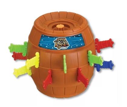 Imagem de Brinquedo Jogo Barril Pula Pirata Criança Infantil Divertido