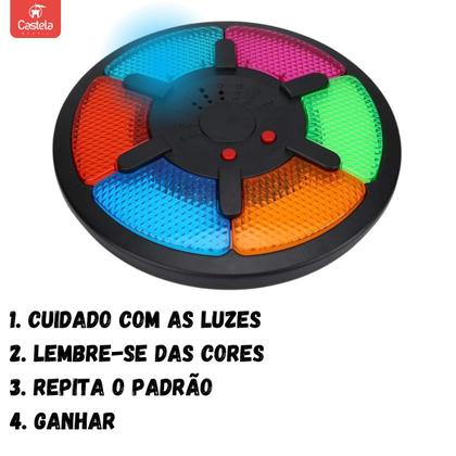 Imagem de Brinquedo Jogo da Memória Eletrônico 6 Teclas - Castela