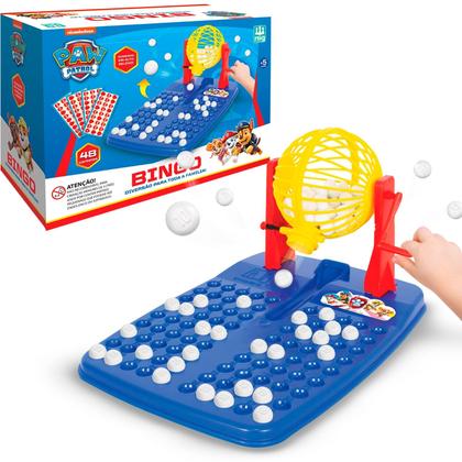 Imagem de Brinquedo Jogo De Bingo Patrulha Canina Infantil 48 Cartelas Nig Brinquedos